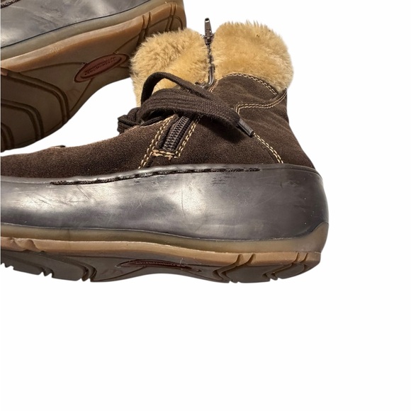 Naturalizer Brown Leather and Faux Fur-Lined Women's Snow Boots Sz 9.5 - Picture 9 of 13